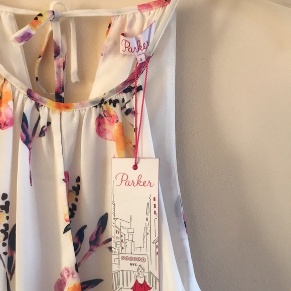 NWT | Parker | Primrose Ruffled A-line Halter Dress Size Small - Picture 2 of 12